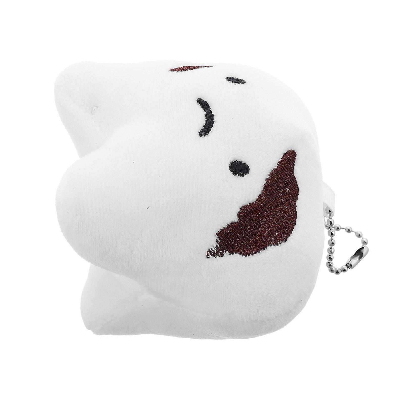 Creative Tooth-shaped Plush Keychain Doll For Kids Daily Use Multi Color Comfortable Touch And Promotes Tooth Health 1Pack