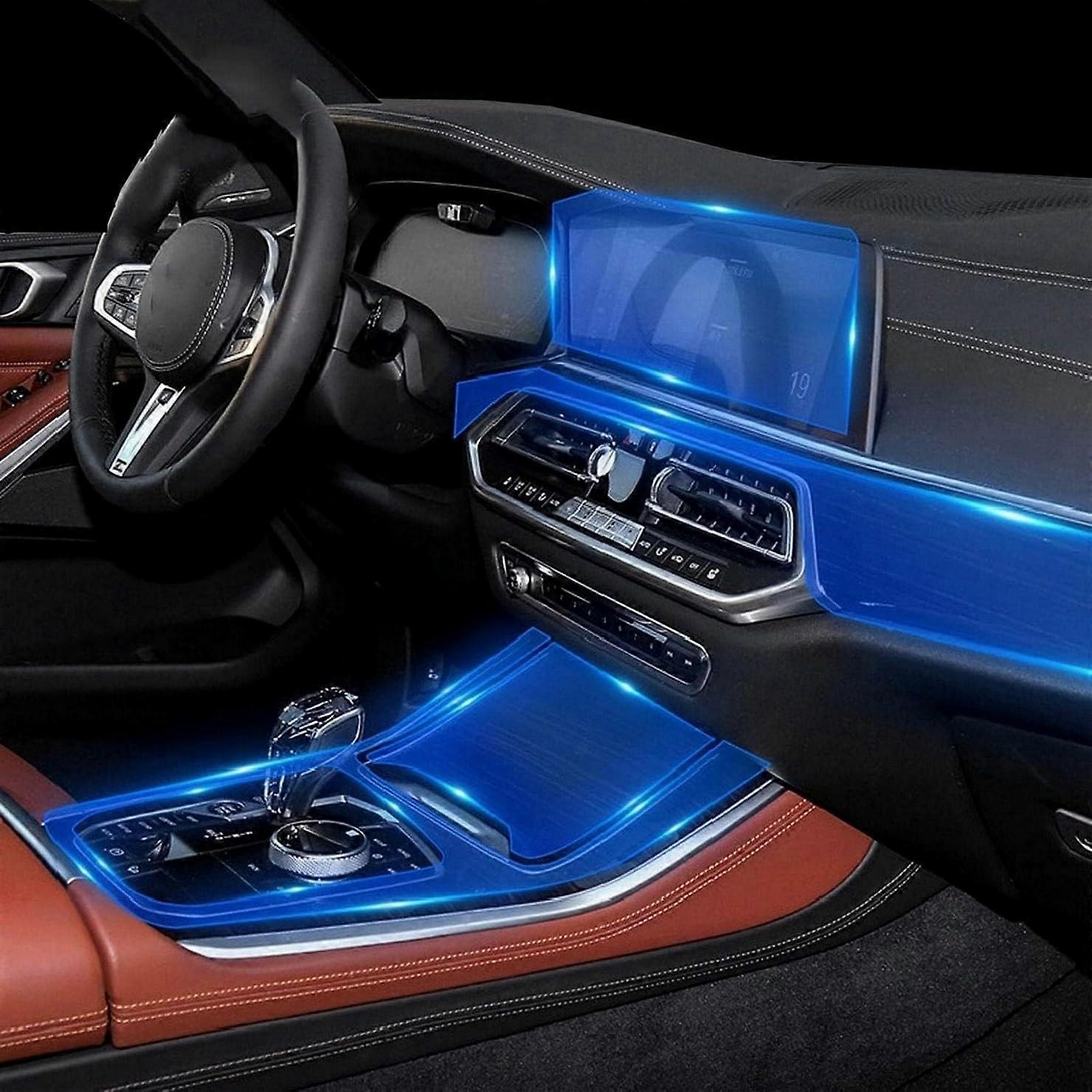 TPU Dashboard GPS Screen Gearbox Panel Protective Film Scratch Resistant for BMW X5 20192020