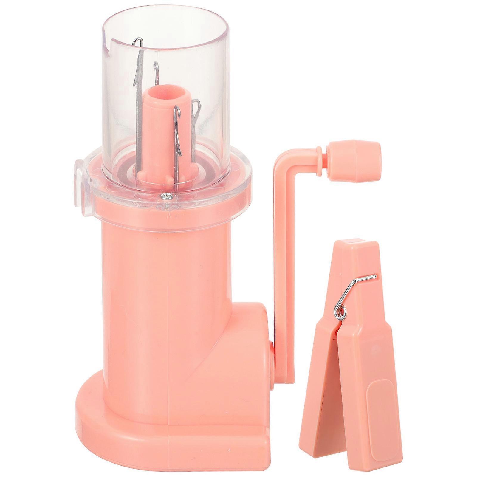 Rope Knitting Machine Hand Operated for DIY Craft Pink