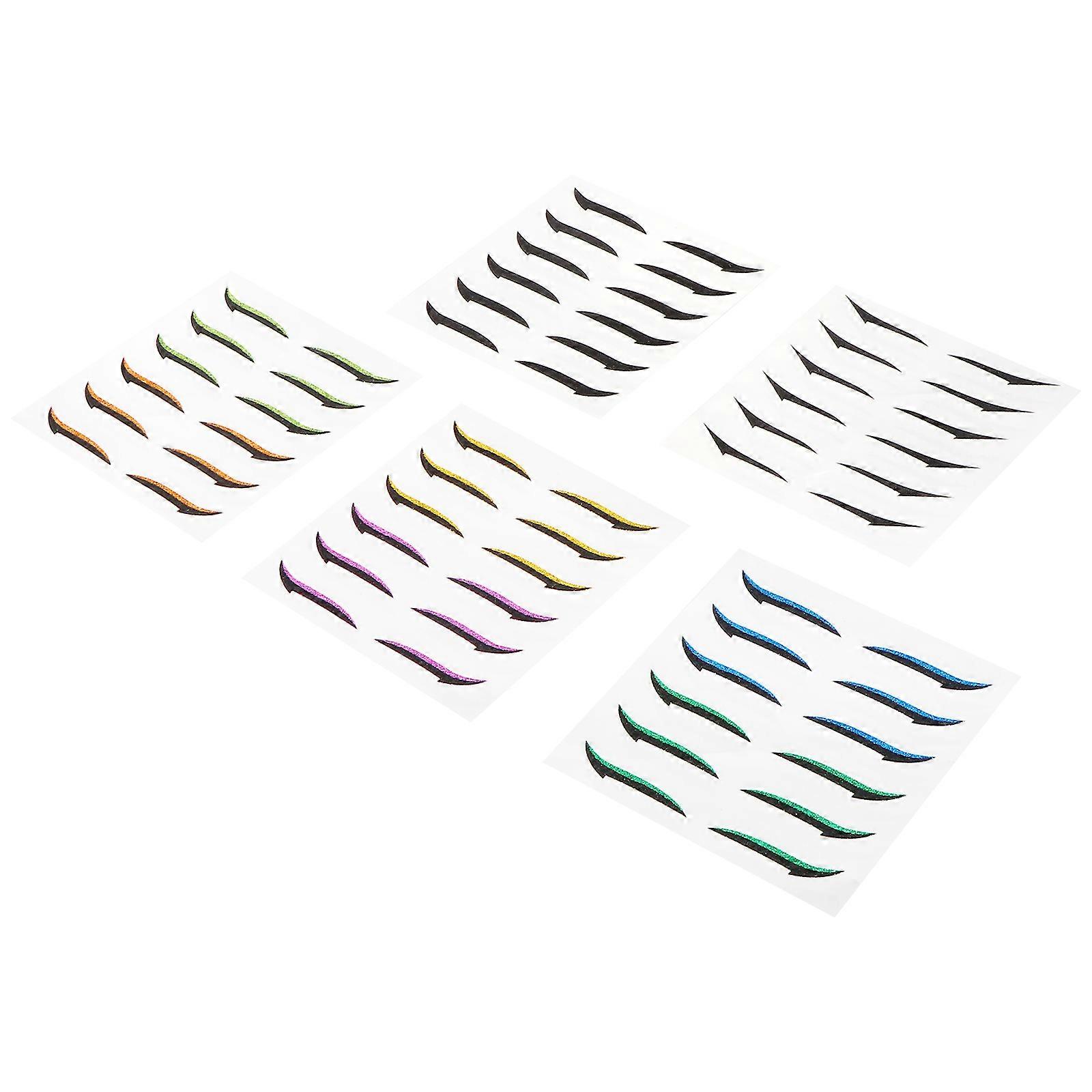 Eye Makeup Stickers 36Pairs for Creating Double Eyelids with Assorted Colors