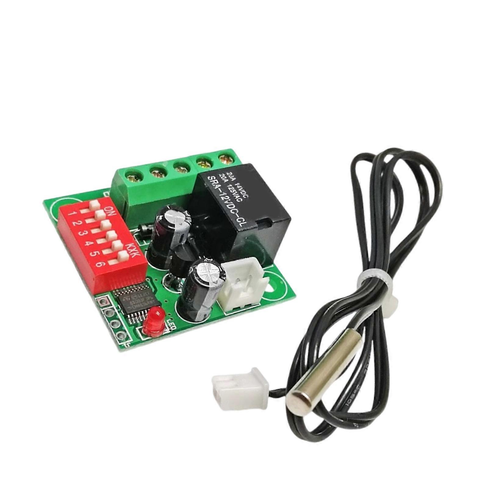 W1701 High Accuracy Temperature Controller Switcher 12V Adjustable With LED Display for Development Project Accessories Multicolor