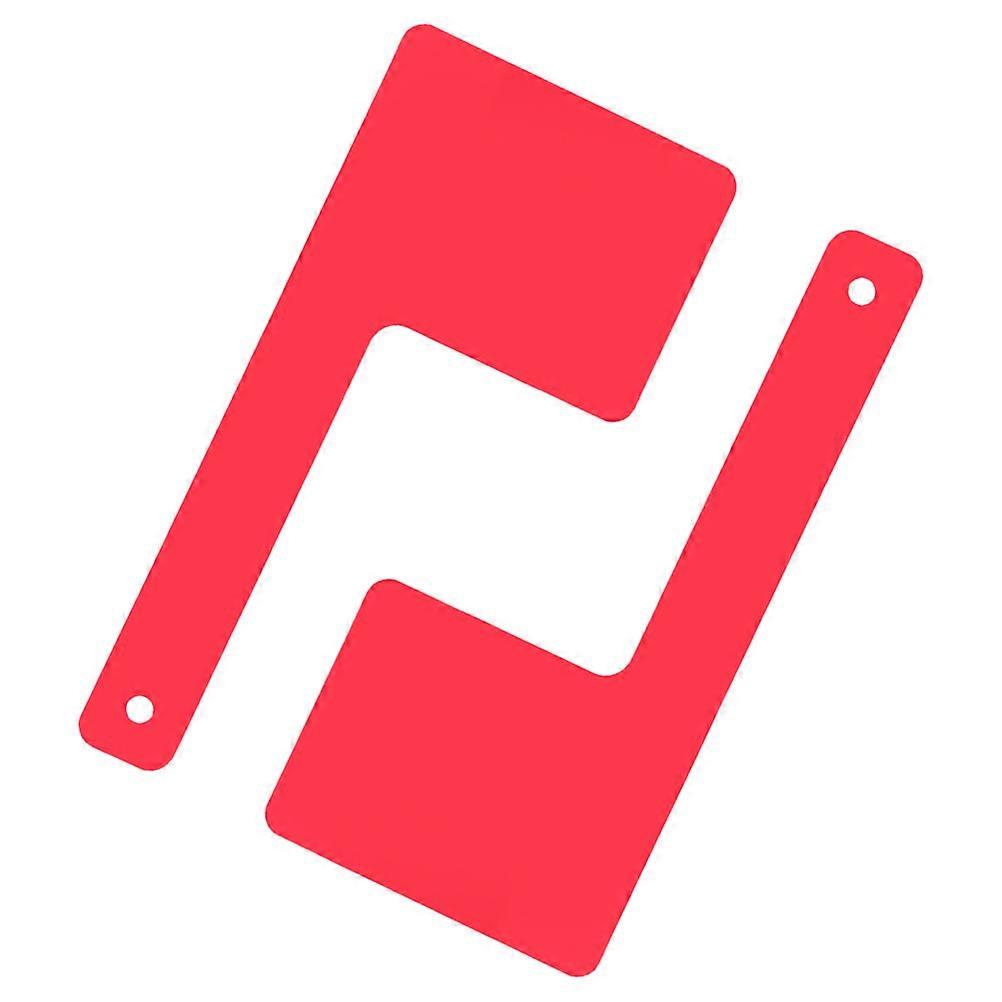 Red Acrylic Mailbox Flag for Replacement with Rotatable Function 2Pcs