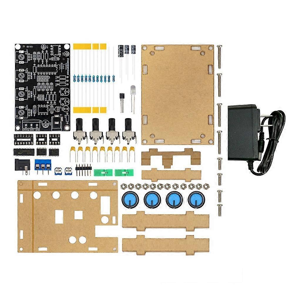 ICL8038 Function Signal Generator Module Sine Square Triangle Signal Generator DIY Welding Practice Kit US Plug