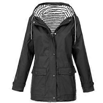 Women Waterproof Raincoat Coat Ladies Outdoor Jacket Coat Rainy Wind Rain Forest