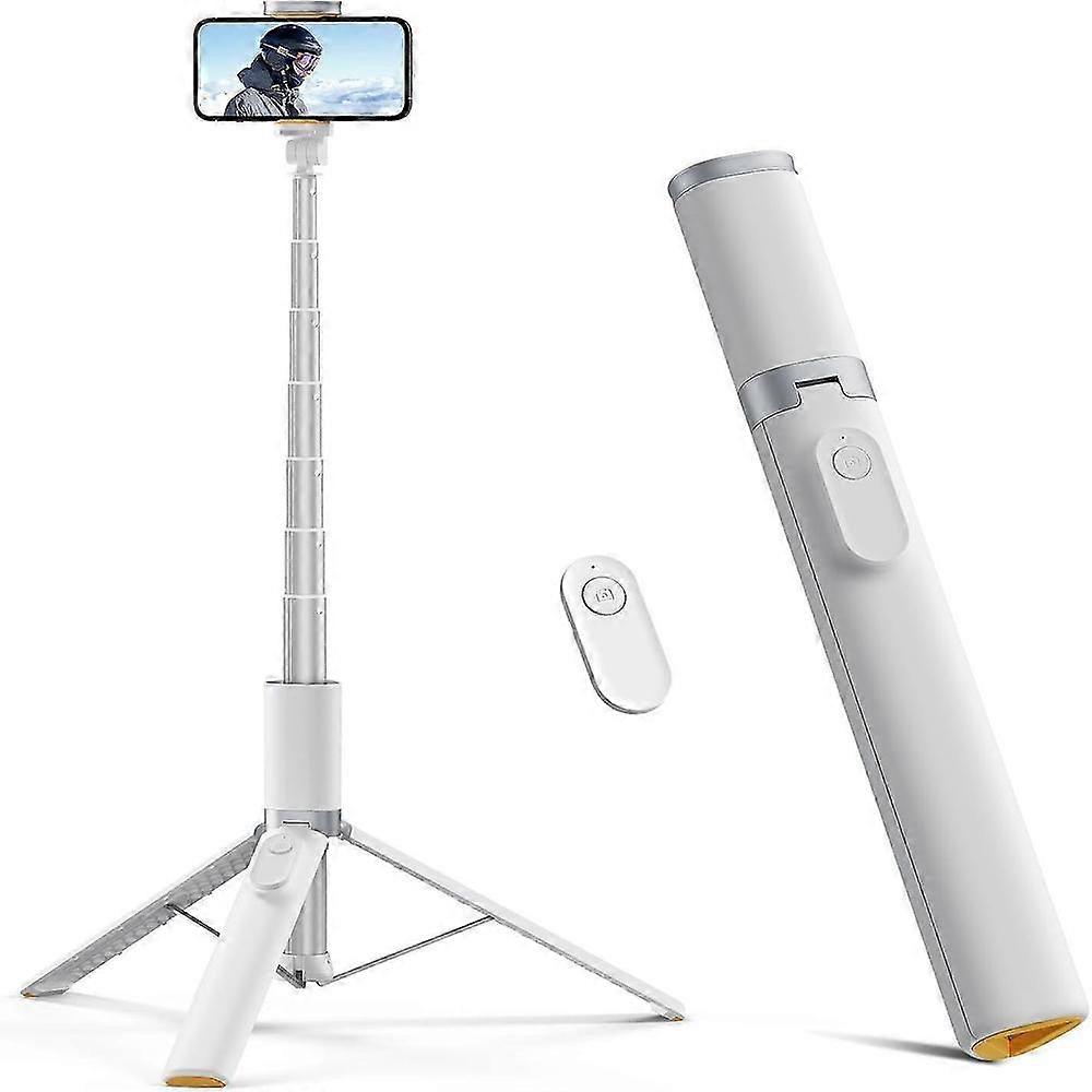TODI 63" Retractable Phone Tripod Stand with Wireless Remote Control