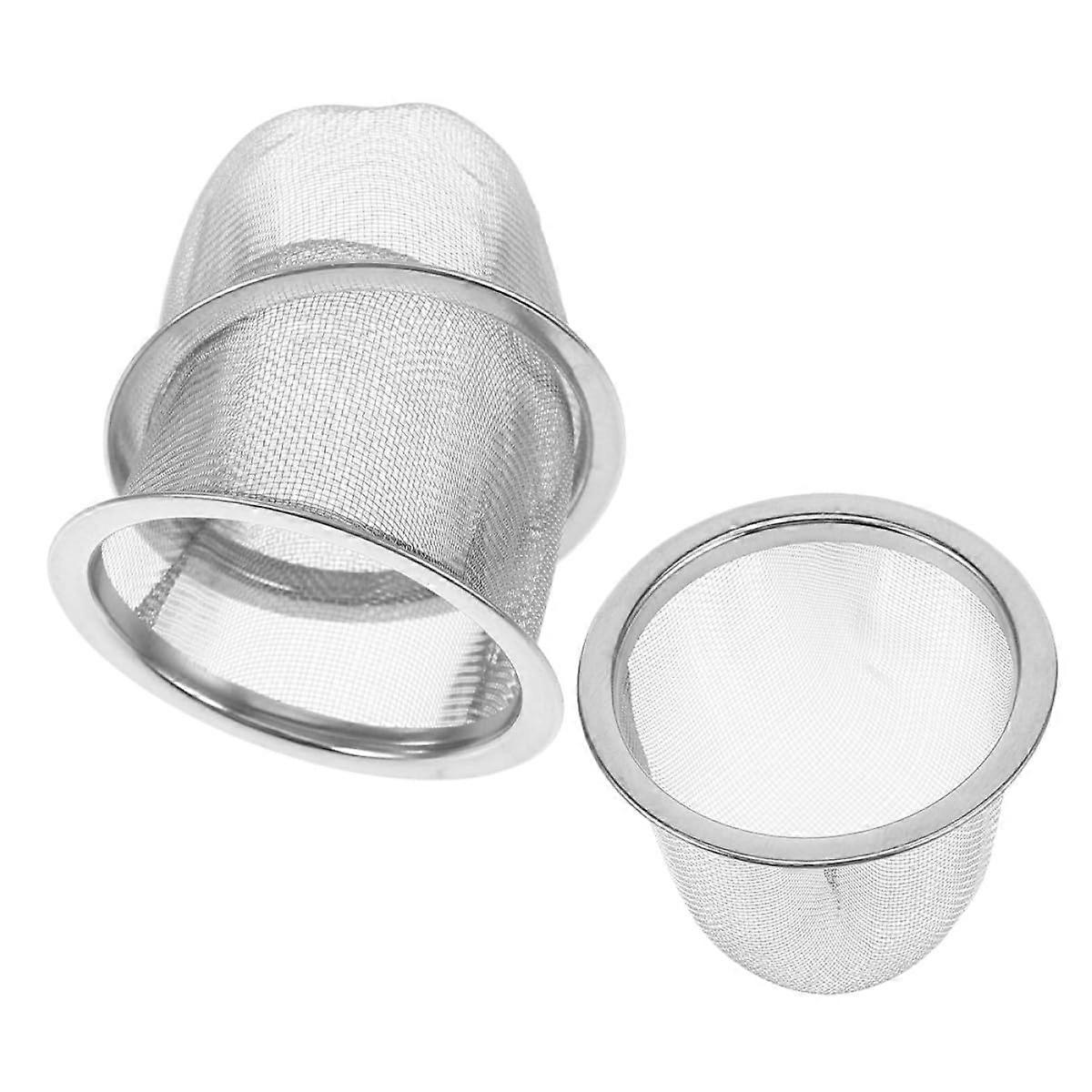 Tea Infuser Set 3pcs Stainless Steel Fine Mesh Strainer Basket for Loose Leaf Tea Teapot Filter