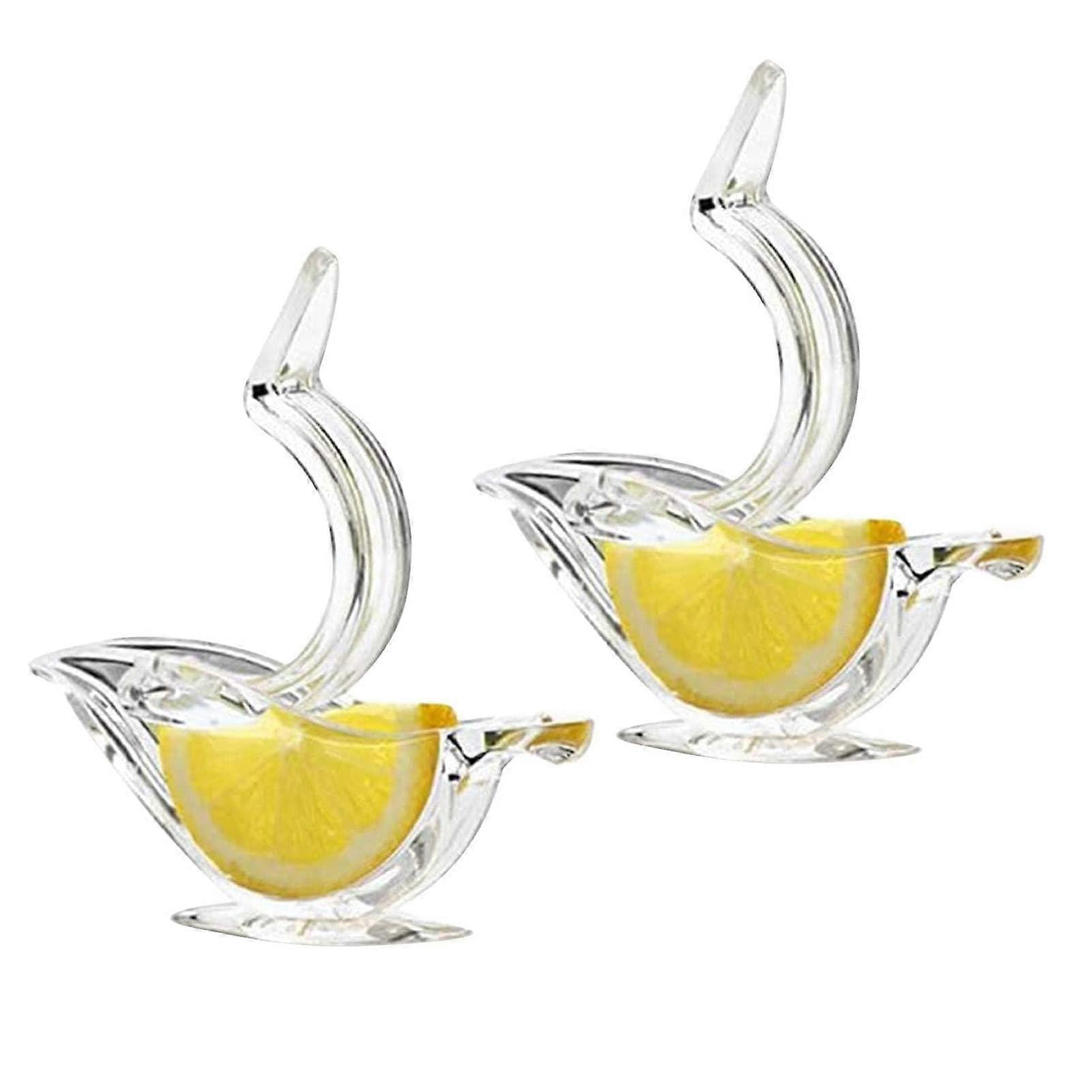 Manual Lemon Squeezer Bird Shaped Acrylic Citrus Juicer for Lemons Oranges and Pomegranates