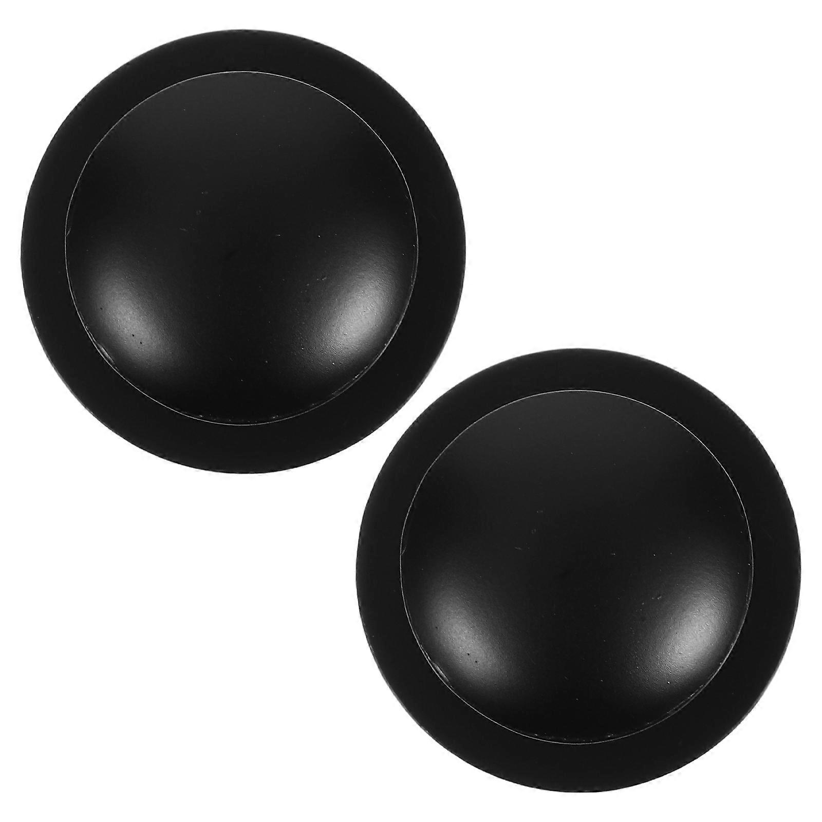 Black Stainless Steel Shower Suction Handle 2Pcs for Elderly Use