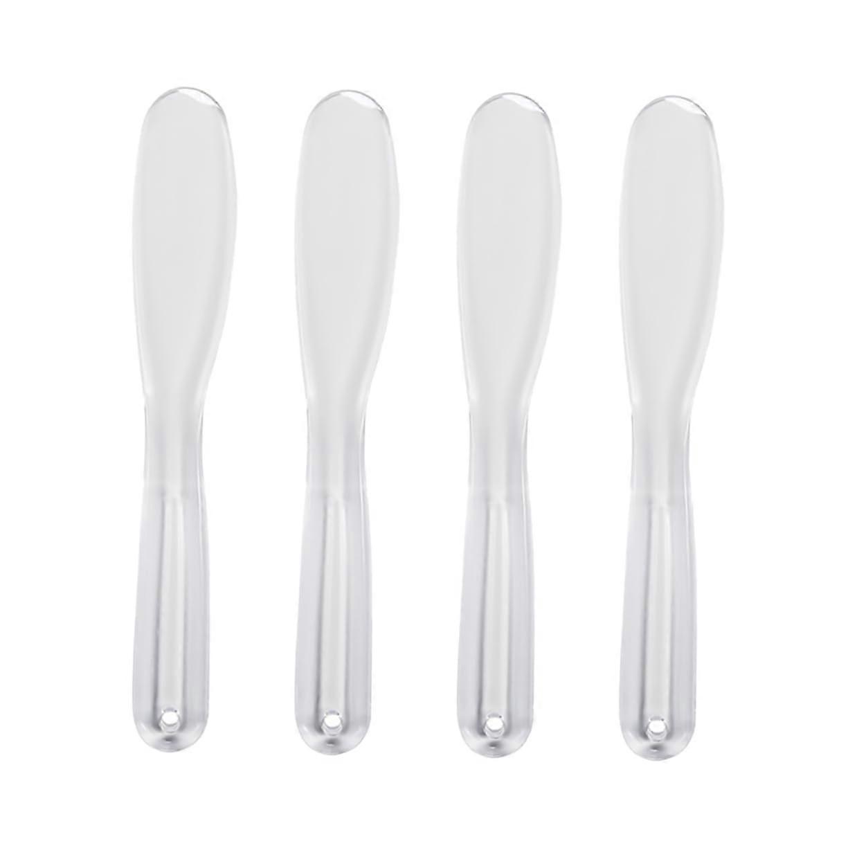 Facial Mask Spatula Set 4pcs Plastic Skincare Mixing Tool for Precise DIY Mask Application