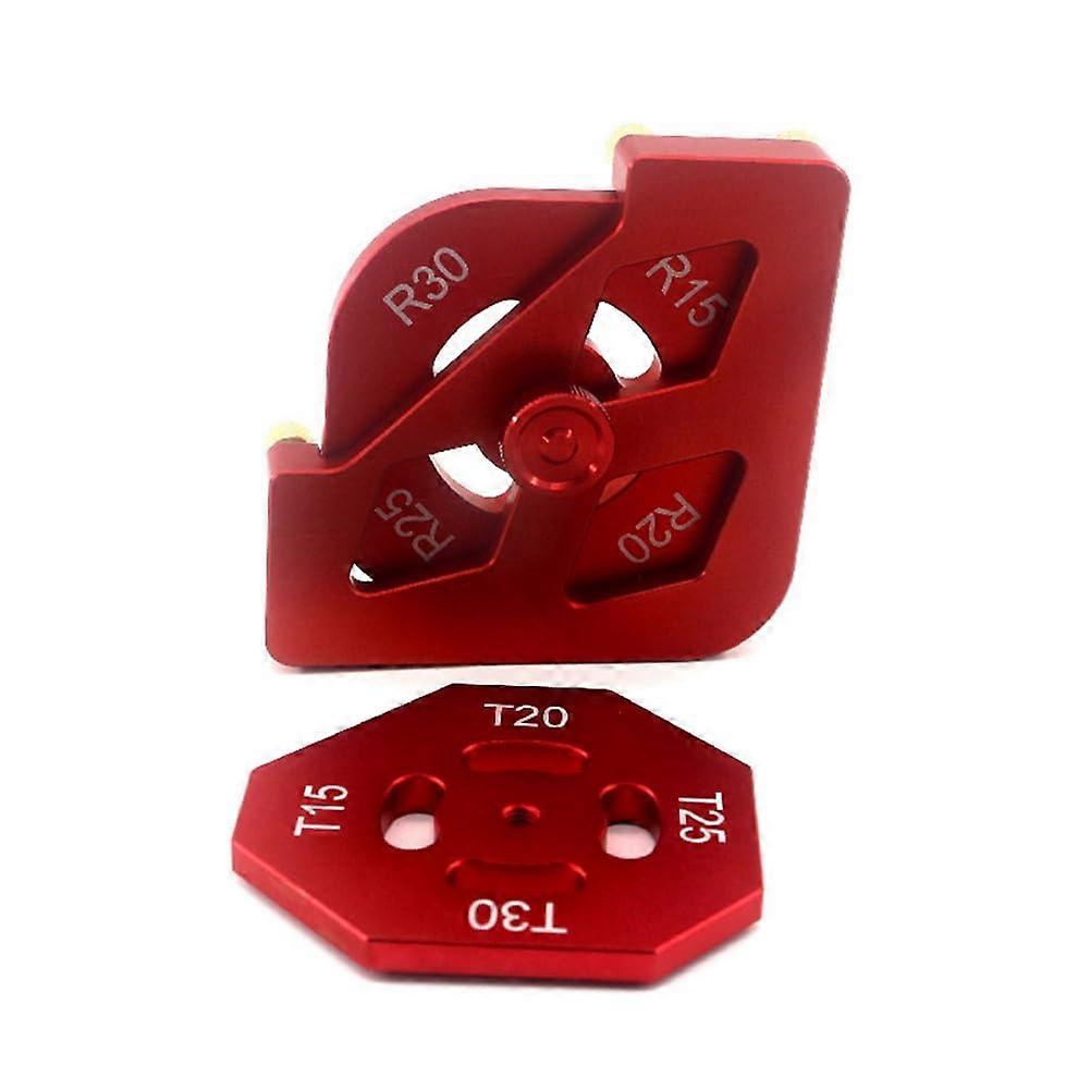 Woodworking Corner Radius Template Chamfer Gauge Tool with Multiple Radius Options Metal Set