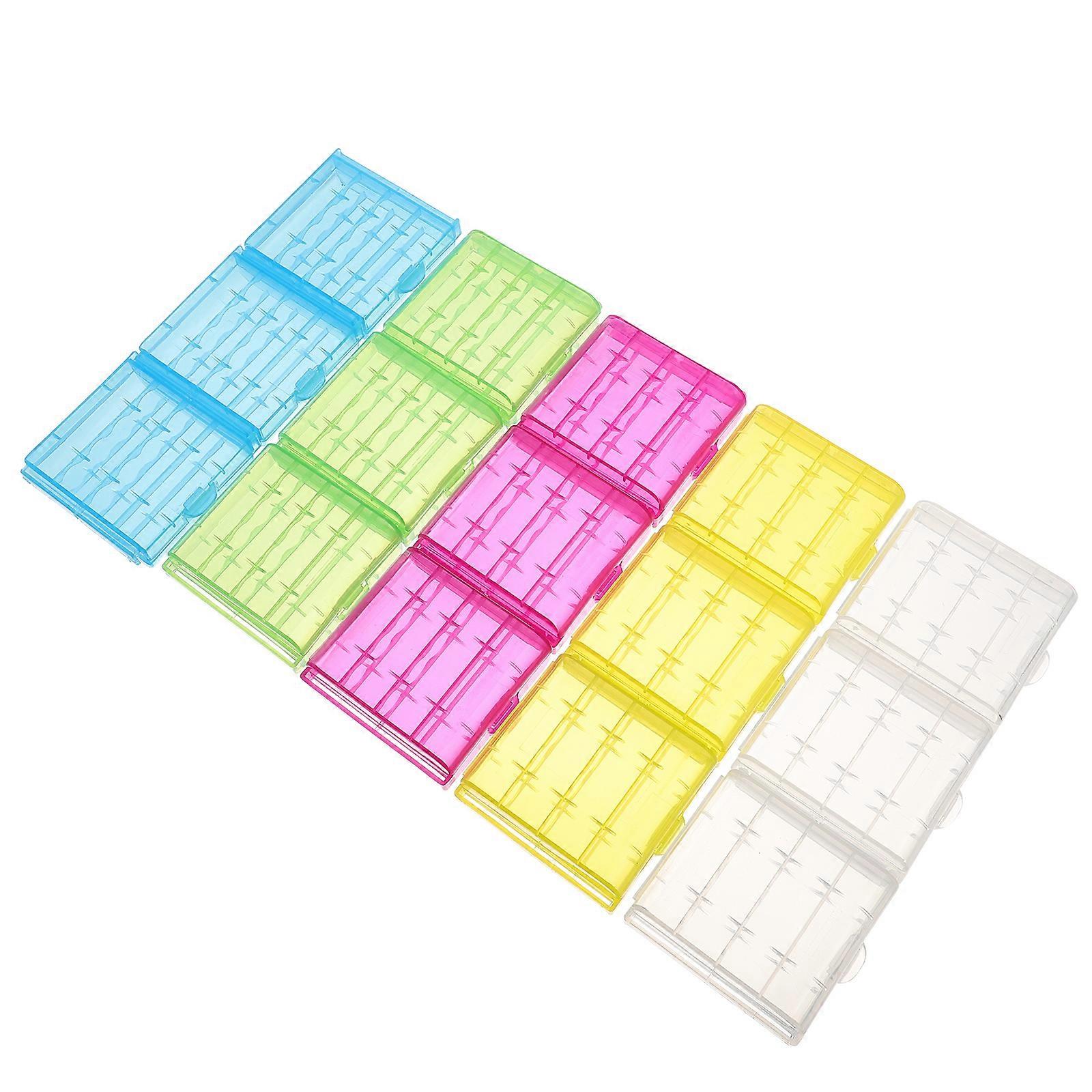 Battery Organizer Plastic Storage Case for Storage Use 30Pcs Assorted Color