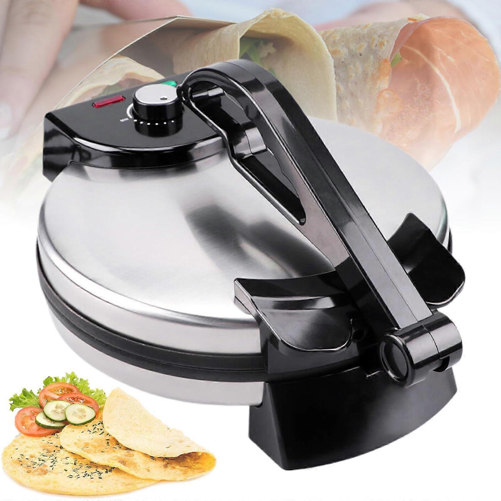 Electric Roti Maker 1800W Automatic Tortilla Press with Adjustable Temperature and NonStick Surface
