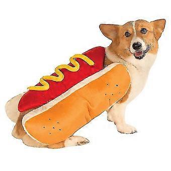 2025 Hond Kat Huisdier Halloween Kerstfeest Hotdog Eten Kostuums Cosplay Verkleedkleding