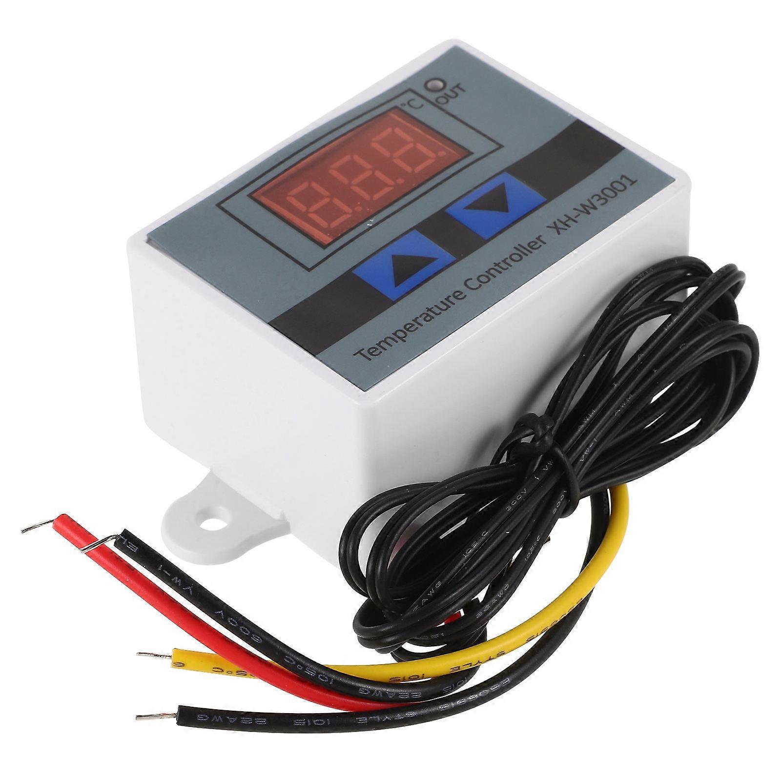 Temperature Controller Digital Thermostat for Home Use with Plastic 2Pcs