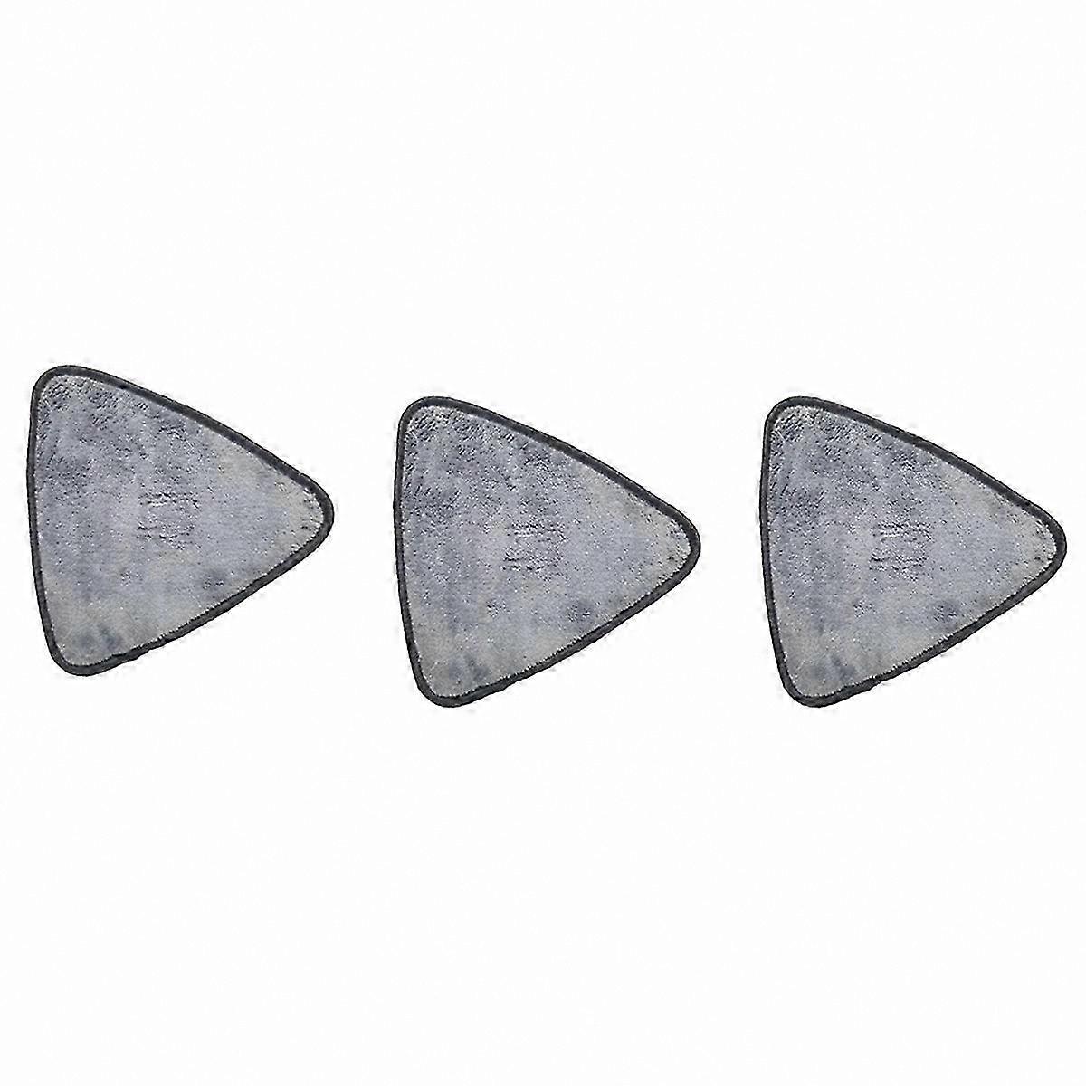 Large Microfiber Cleaning Pads for Dust Mops Triangle Shape Replacement Heads for Glass Sweeping