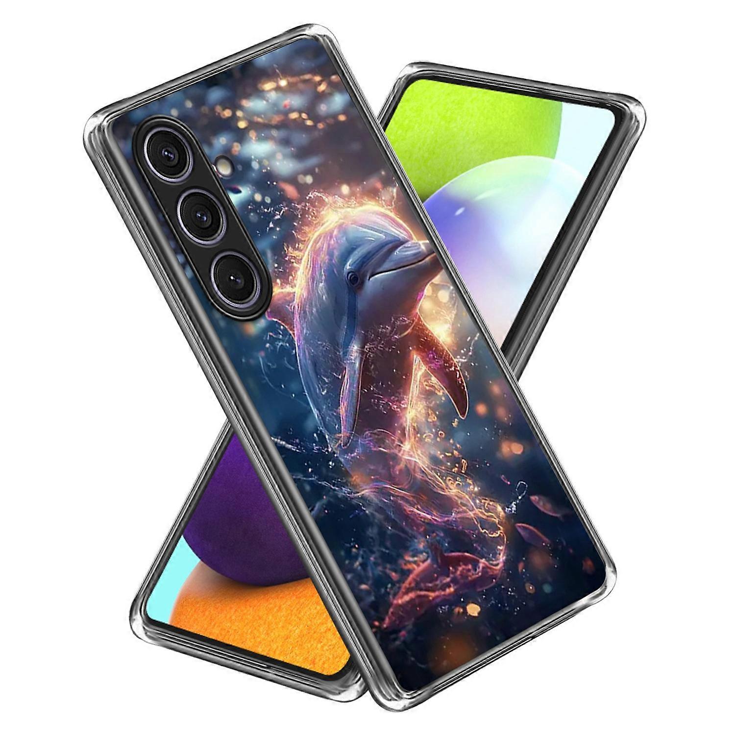 For Samsung Galaxy S25 Case IMD Pattern Printed Shockproof TPU Phone Cover