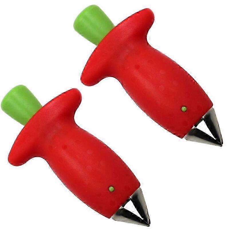 (2pcs)Fruit Stem Remover Reusable Strawberry Stem Remover Kitchen Accessories