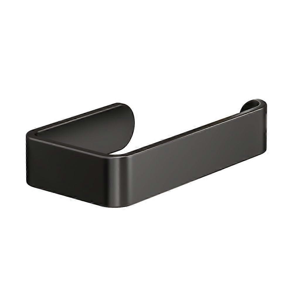 Black Wall Mounted Paper Towel Holder for Kitchen, Space Saving with Easy Paper Access