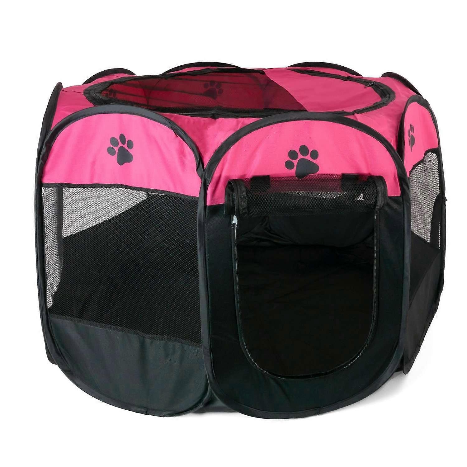 Pet Playpen 77x58cm Play Tent Oxford Fabric with Carrying Bag for Dogs Cats
