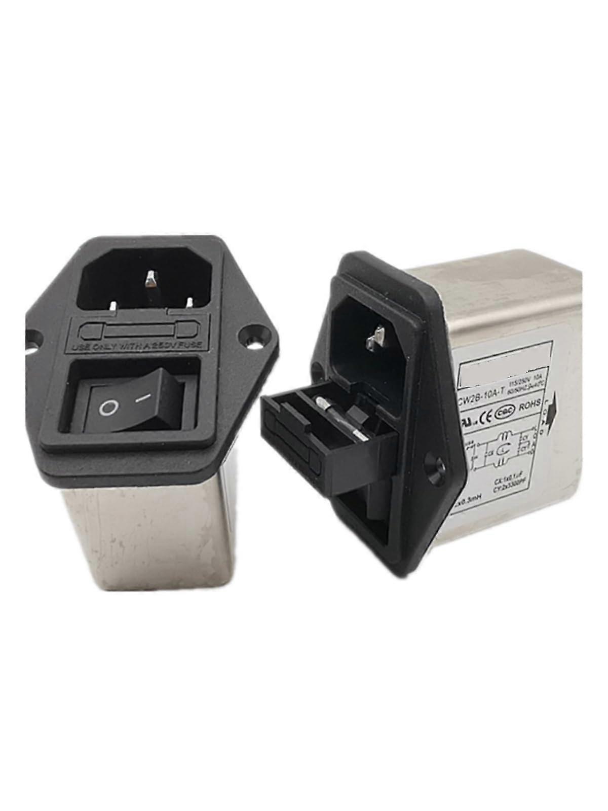 EMI Power Filter CW2A10AT with Builtin Fuse for AntiInterference and Efficient Band Rejection