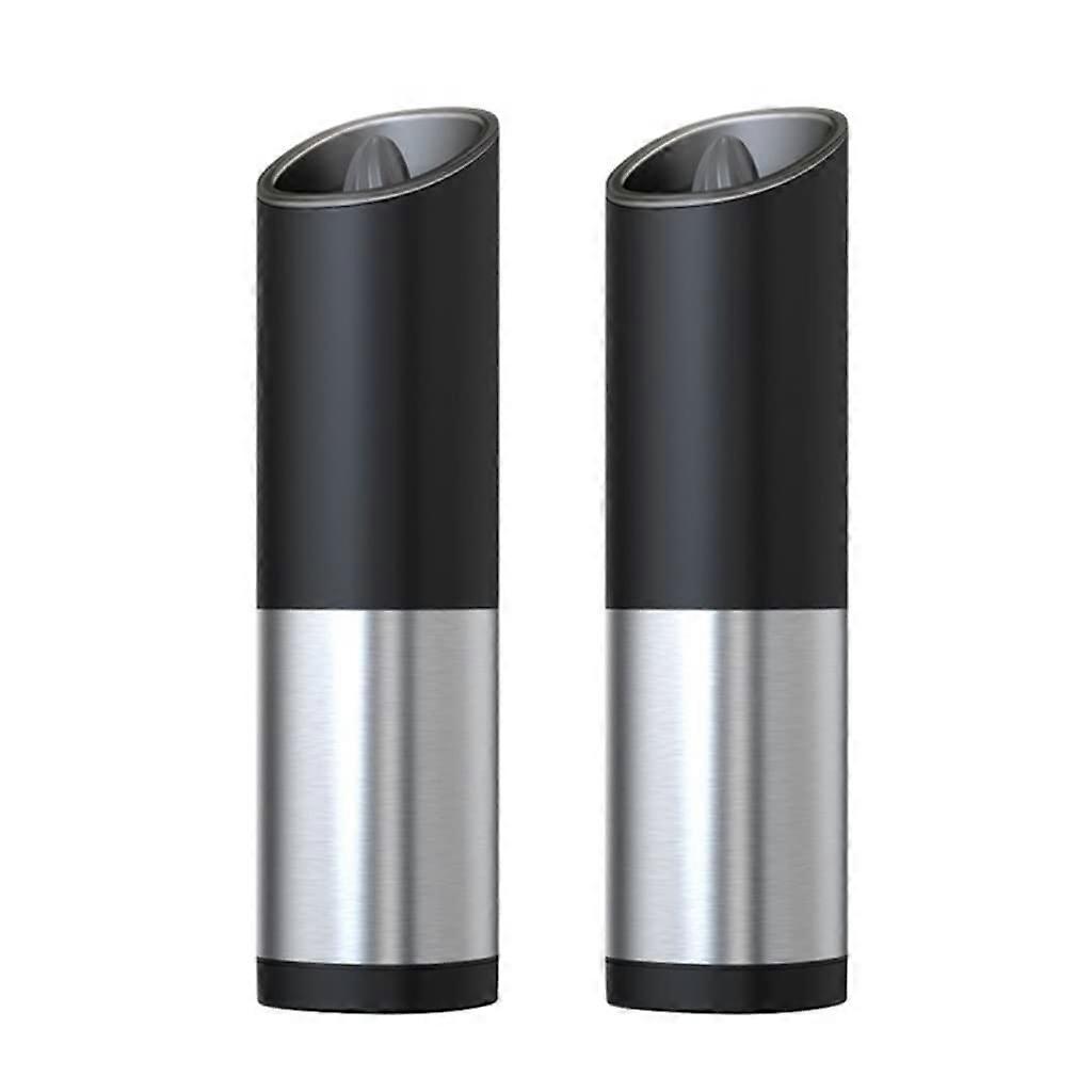 Electric Salt and Pepper Grinder Set with LED Light, Adjustable Coarseness, Large Capacity, 2pcs