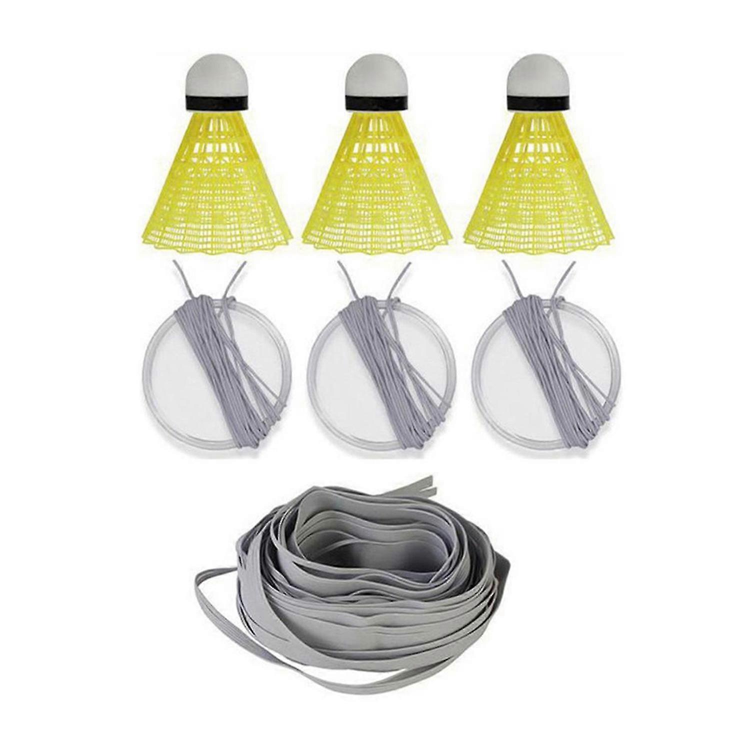 3pcs Indoor Badmintons Trainers Kit Telescopic Badmintons Practicing Device for Badmintons Learners