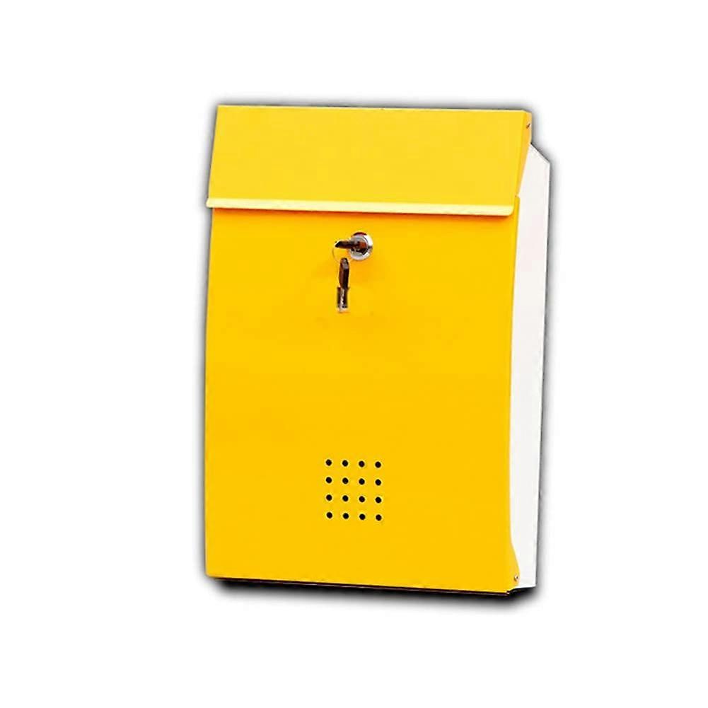 Wall Mounted Metal Mailbox with Lock, Weatherproof Rustproof Large Capacity for Home and Office