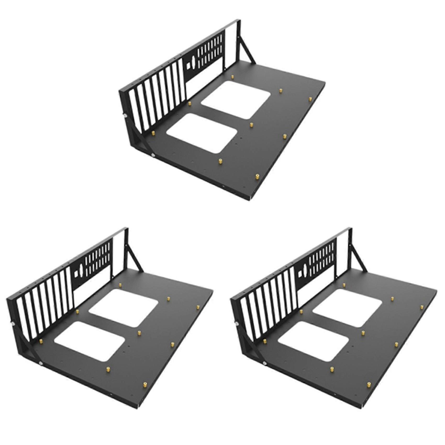 3X Mining Frame Mining ETH Motherboard Bracket Thickened Bitcoin Mining Rig Case Support ITX/ Mini ATX for 8 GPU(ATX)