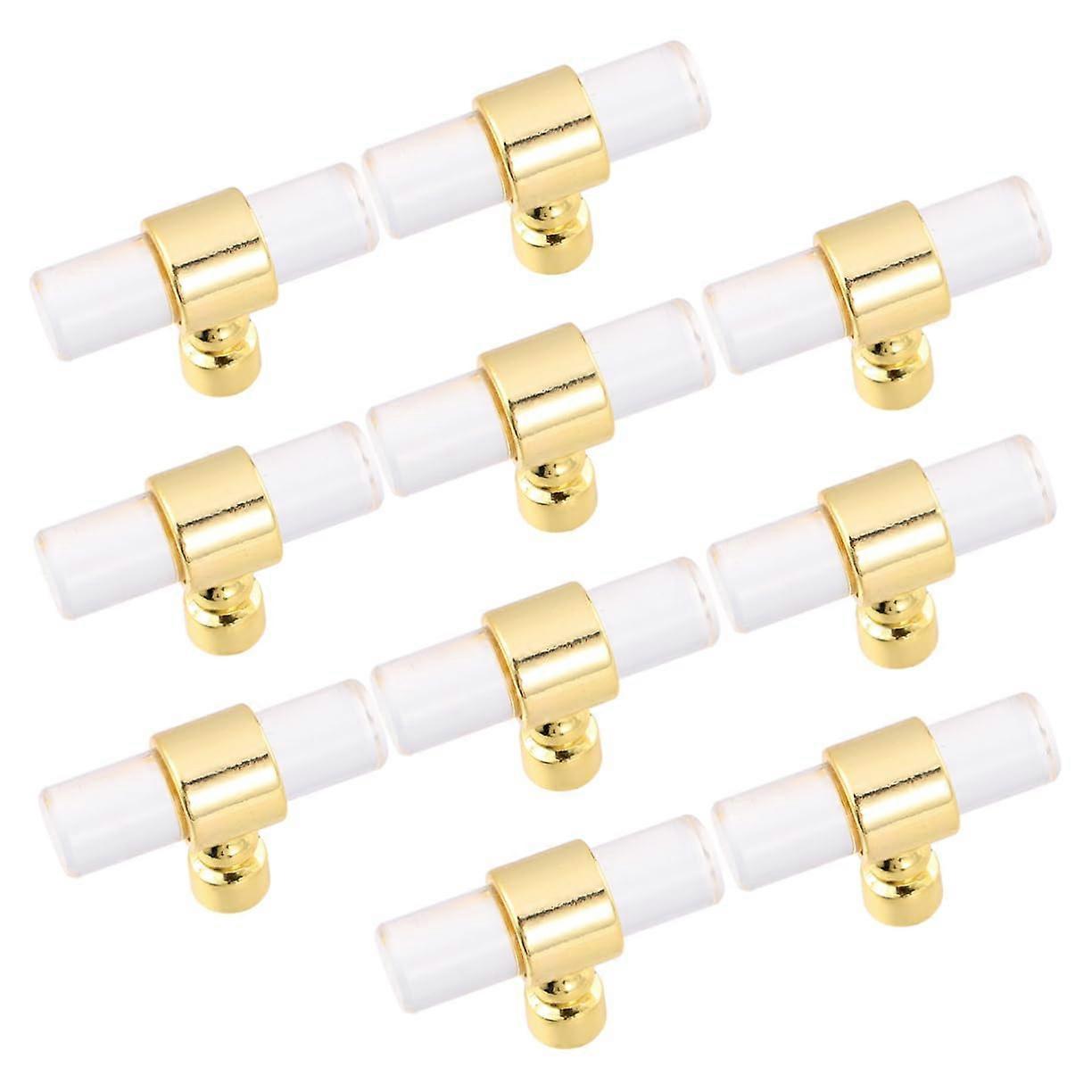 Clear Acrylic Cabinet Knobs with Durable Zinc Alloy Base, Modern Drawer Pulls for Kitchen and Dresser