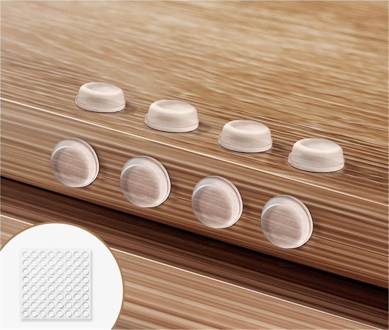 Silicone AntiCollision Pads Transparent Door Edge Protector Impact Absorption Scratch Prevention 64pcs