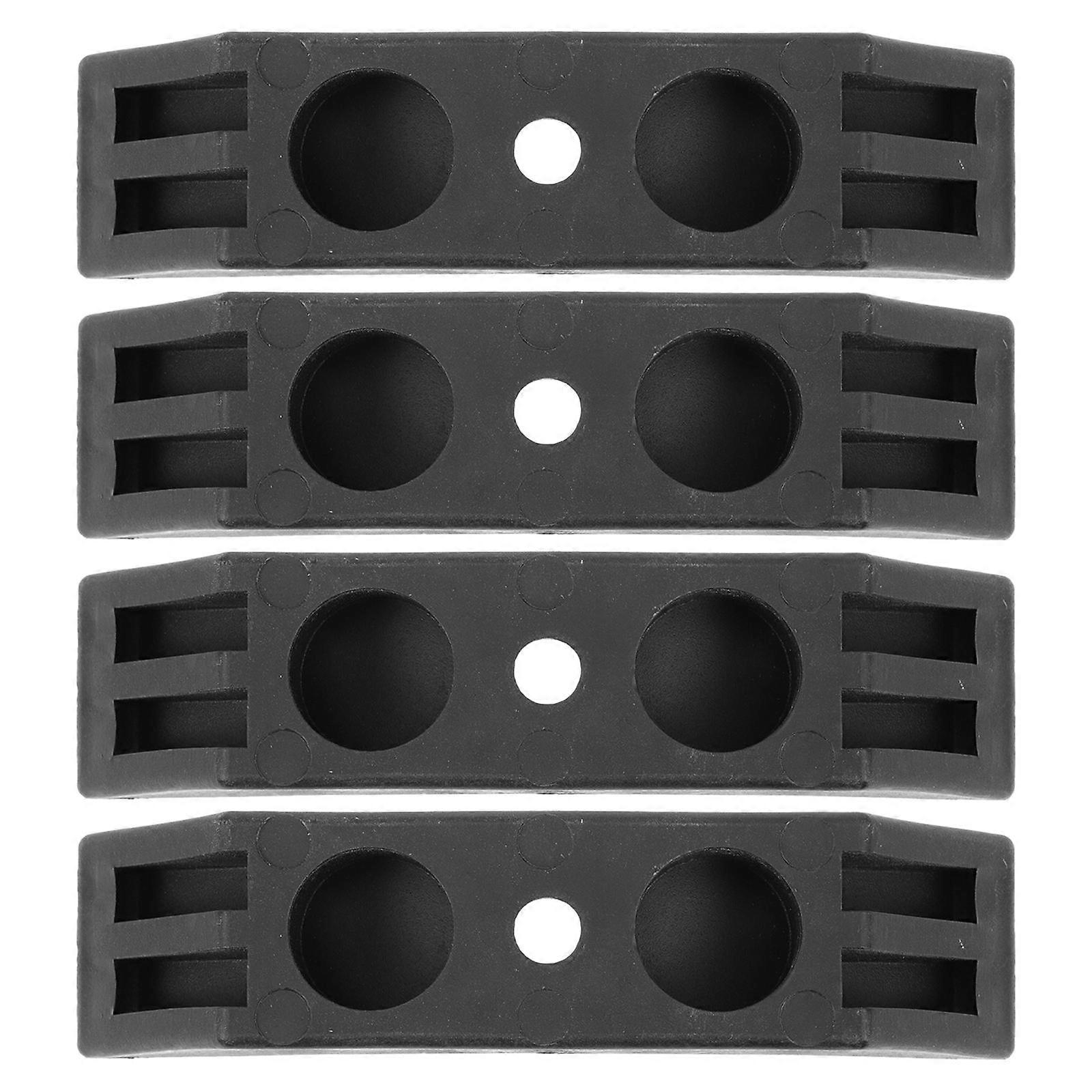 Dumbbell Holder Plastic Dumbbell Stand for Storage 4Pcs Durable Black Design