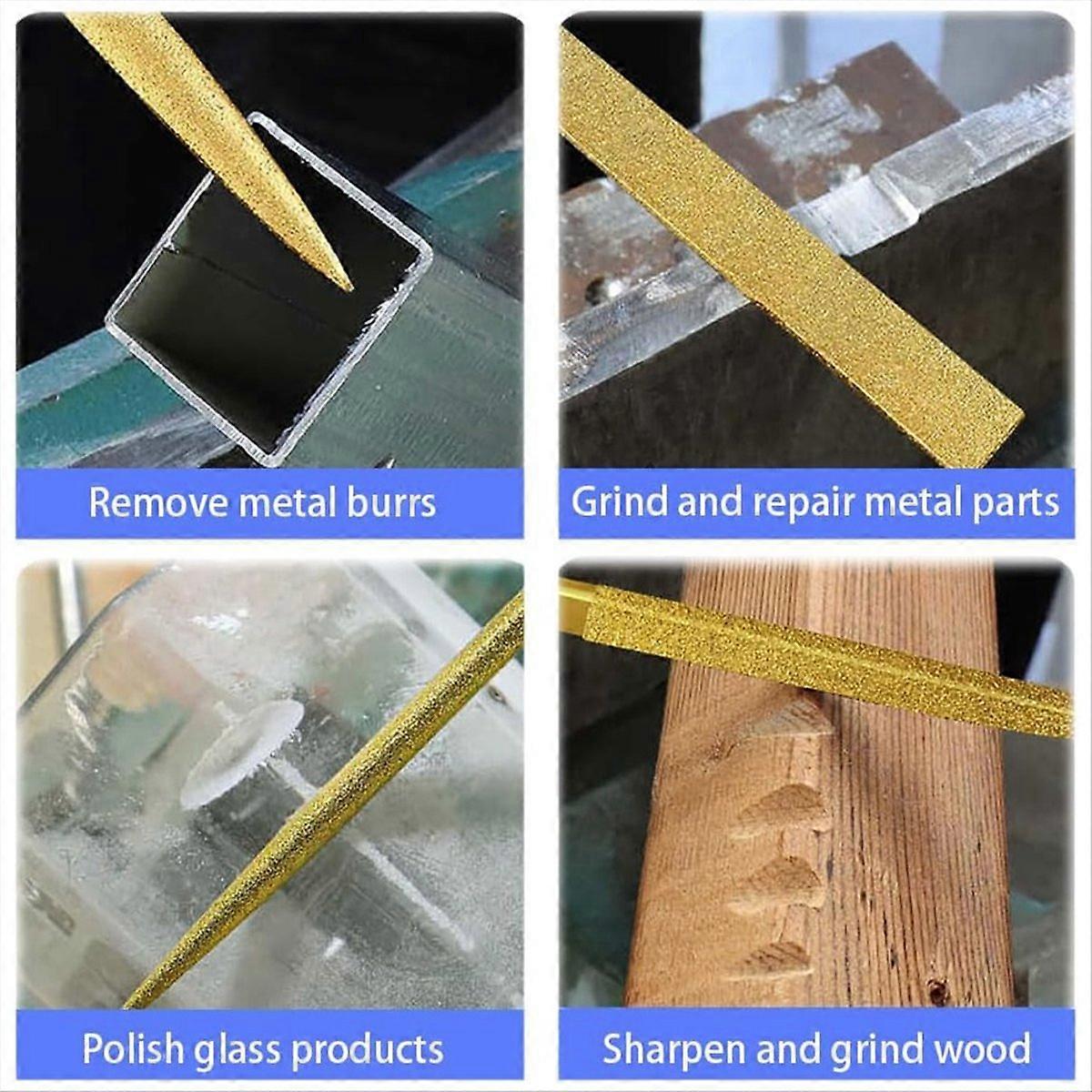 10-in-1 Diamond Needle Files Set