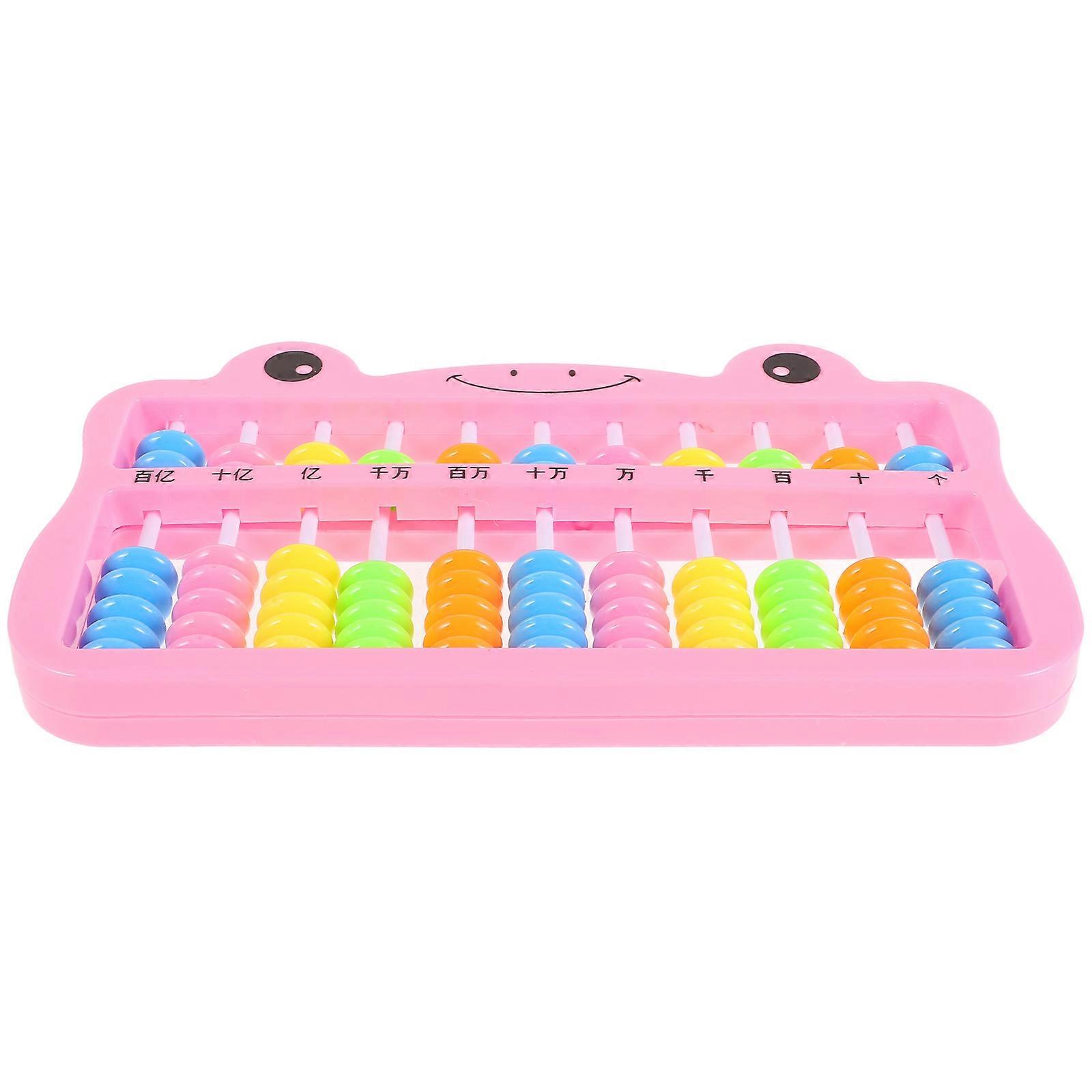 Plastic Math Abacus Education Tool for Students Pink