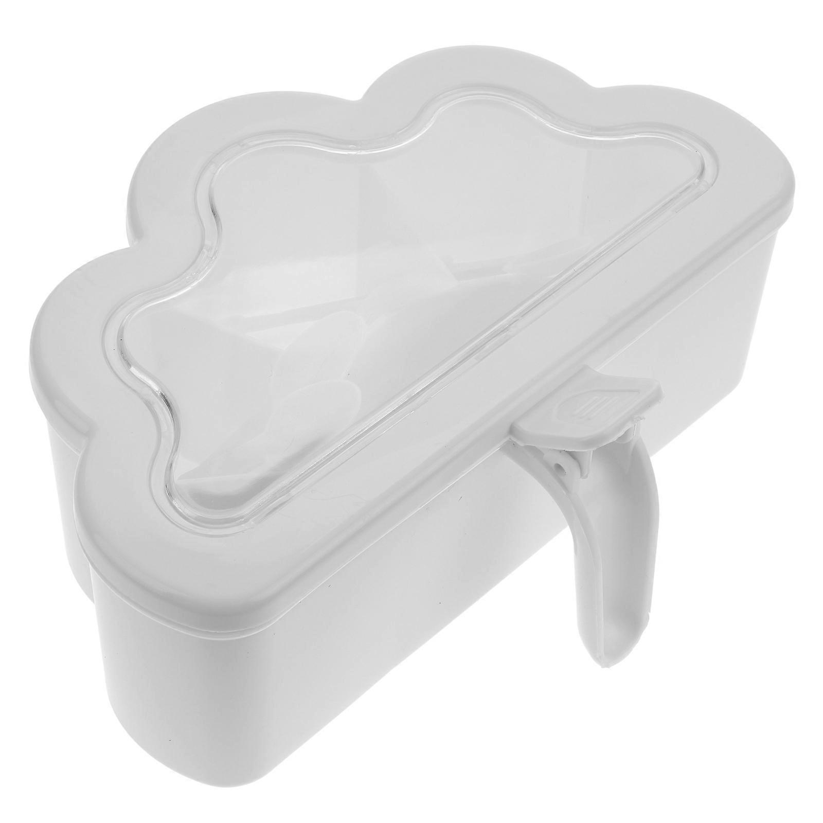 White Compartments Spice Box for Storage Reusable Plastic Seasoning Container