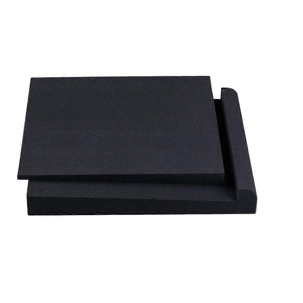 Speaker Isolation Pad Shock-Absorption Cushion for Speaker 2Pcs Black