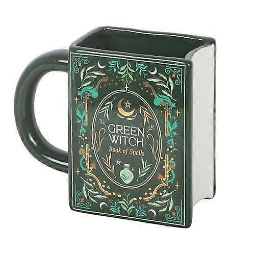 Something Different Green Witch Book 450ml Mug
