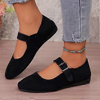 Willtoo Mary Jane loafers voor dames met ronde neus en platte, zachte zool, een comfortabele ballerina voor casual gebruik.