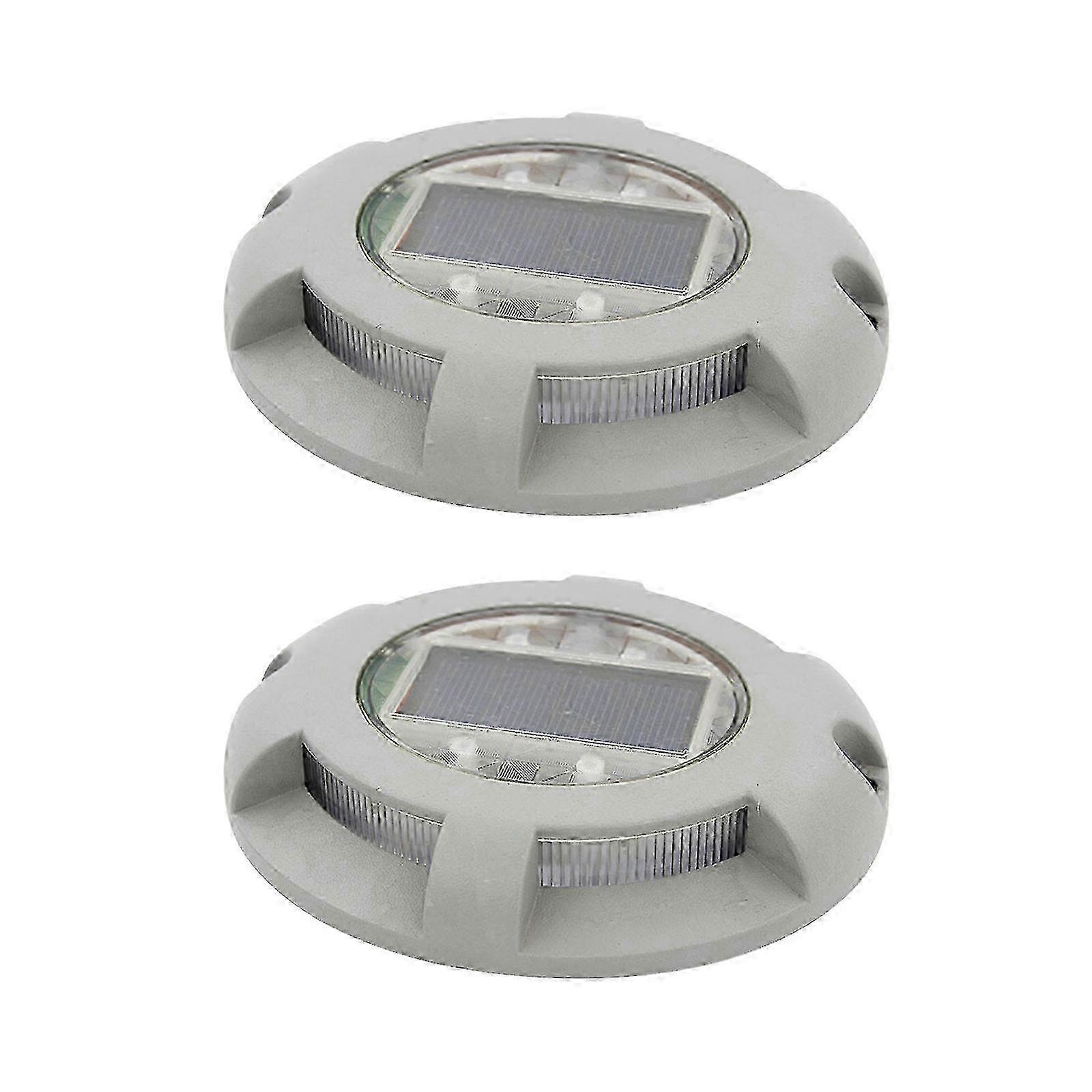Green Solar LED Deck & Pathway Lights - 2pcs for Outdoor Steps