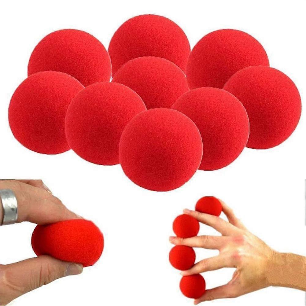 10pcs Sponge Magic Balls Set, Professional Close Up Magic Props for Beginners