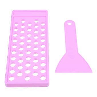 1 Set Lip Balm Crafting Kit 50  Holes Filling Tray Lip Balm Containers with Spatula
