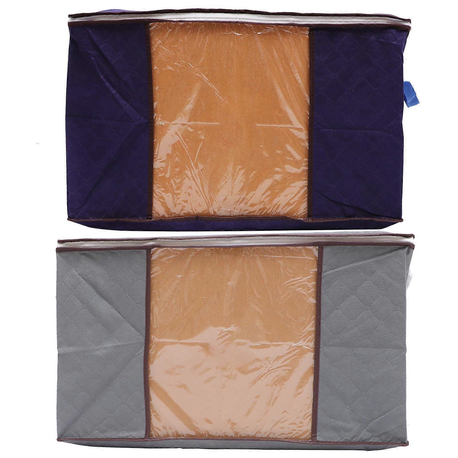 Comforter Storage Bag Organizer for Bedding 2Pcs Set