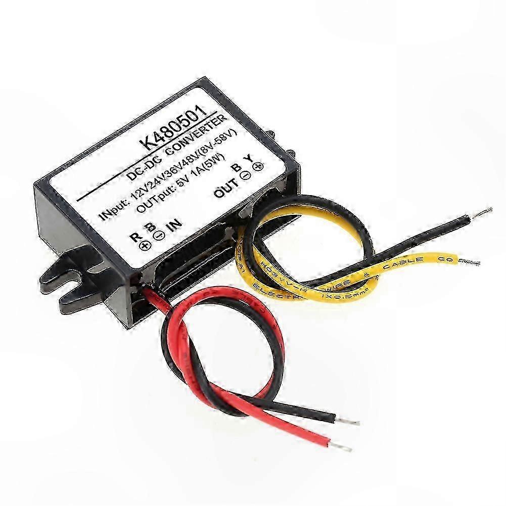 5V 1A DC-DC Step Down Converter Module compatible with 12V/24V/36V/48V Input Power Supply