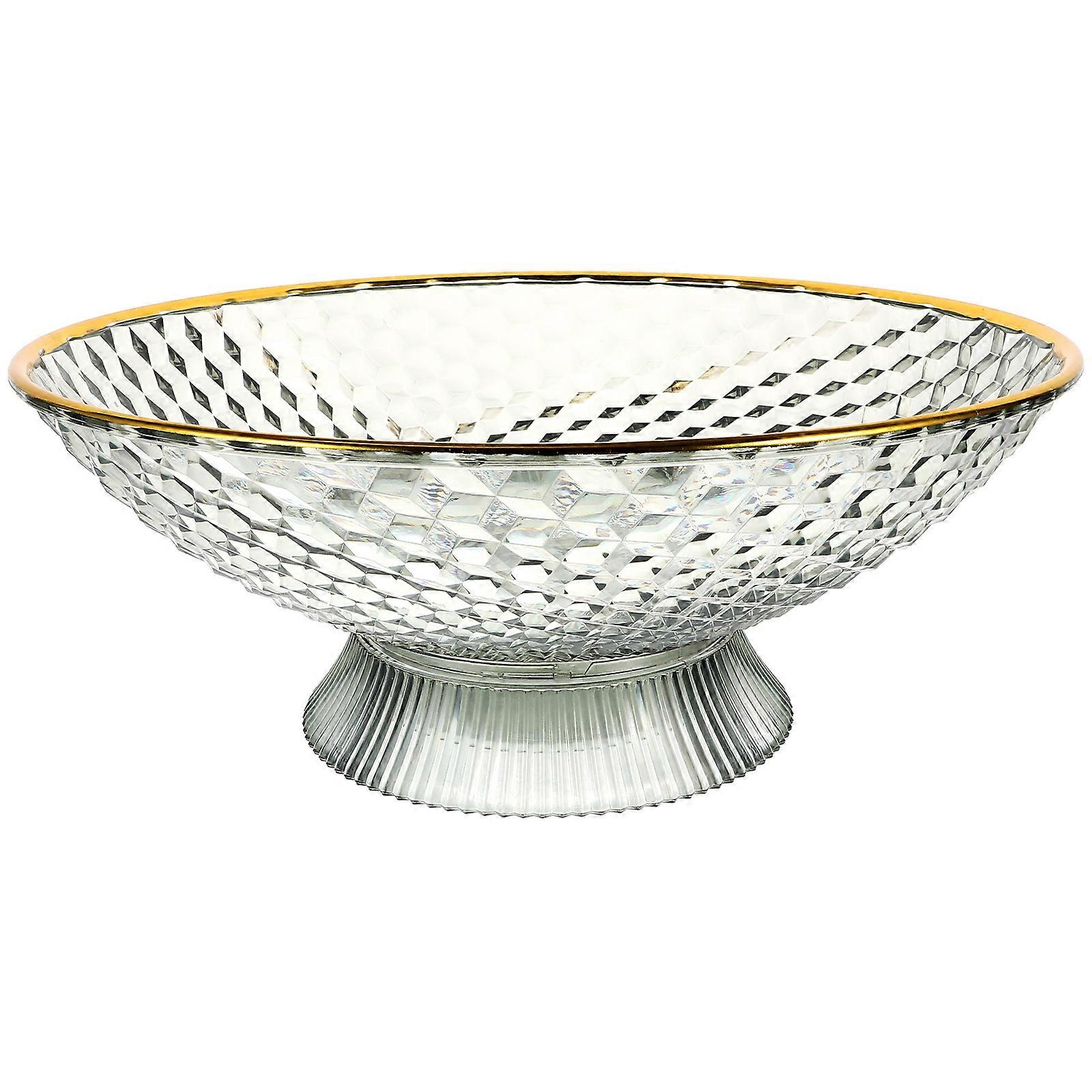 Green Fruit Tray for Storage Snack Serving Tray with Stable Base Support