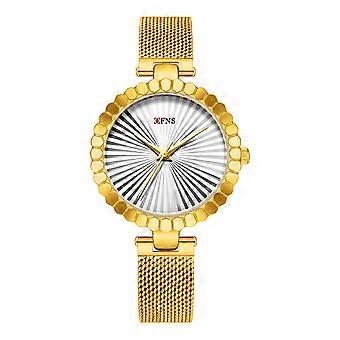 Women's Watch Floral Bezel Silver Strap Office Casual Evening