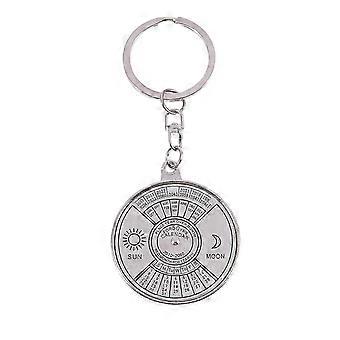 Calendar Keyring Keychain Metal Key Chain Ring 50 Years