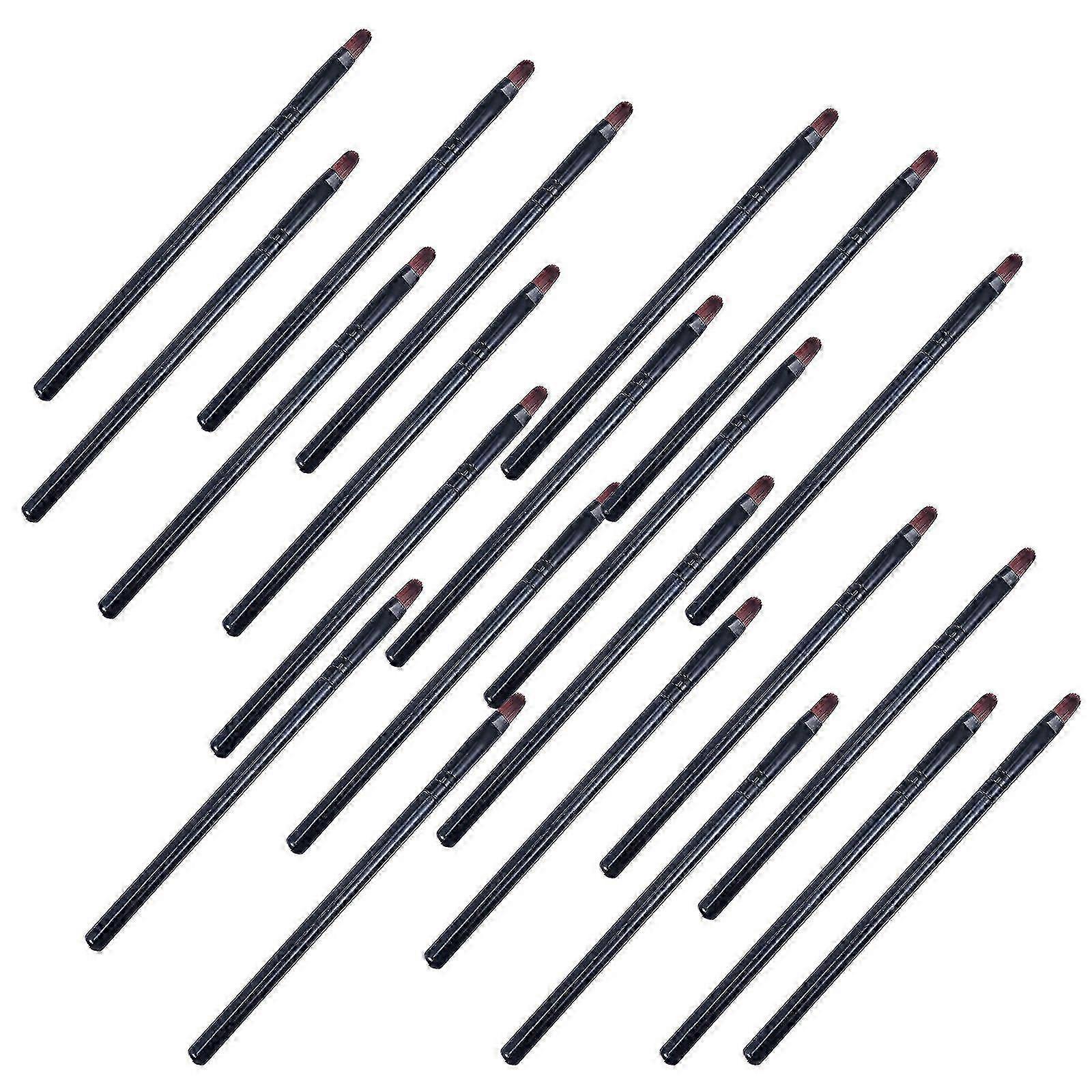 Black Plastic Lip Brush Applicator for Makeup Use Multi-Function 50Pcs
