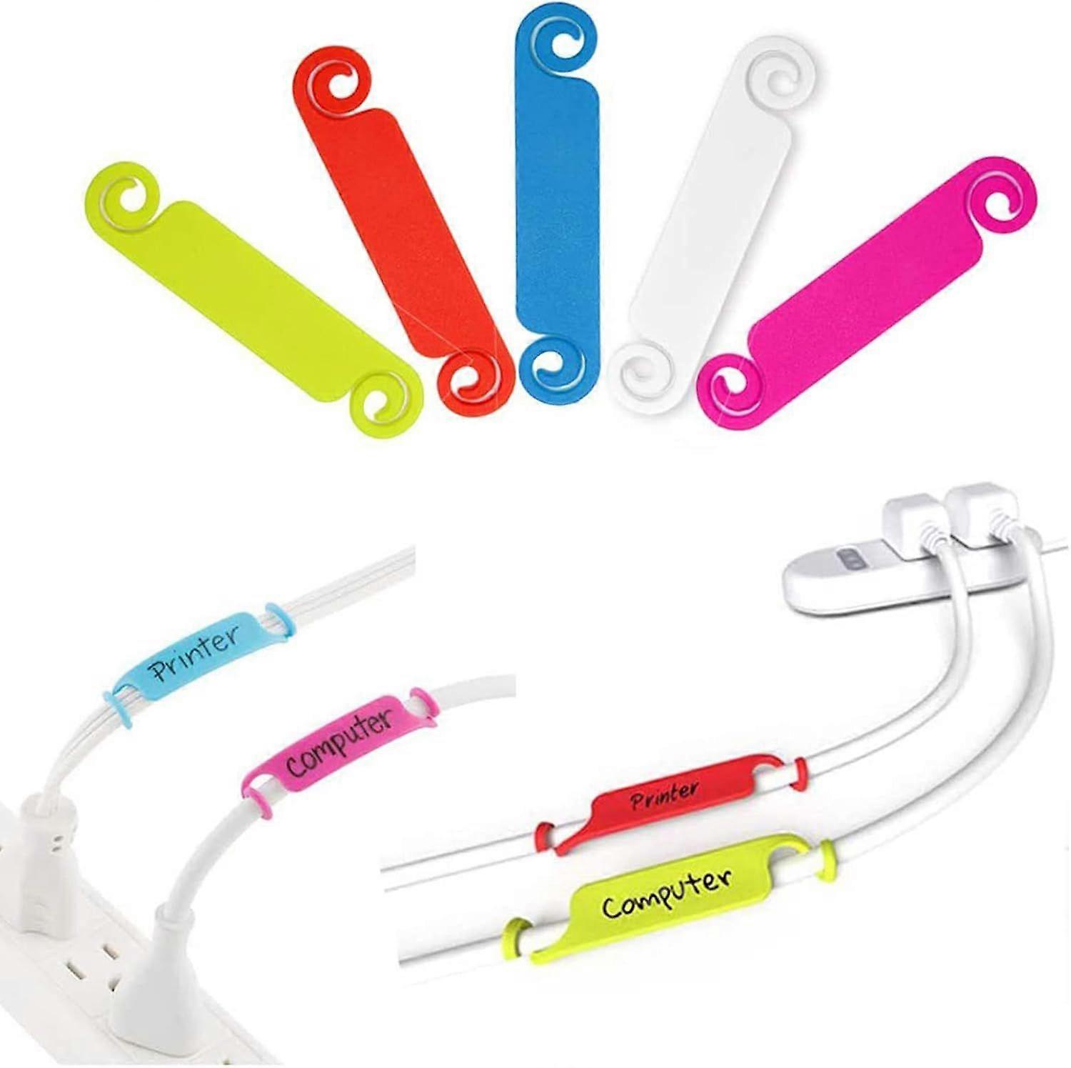 Cable Cable Labels Multicolor Cable Identification Marking Signs Cord Management