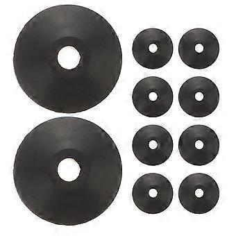 Lot de 10 rondelles coniques en caoutchouc pour boulons de siège de toilette, joints d'étanchéité pour réservoir d'eau, kit de réparation robuste pour vis de siège de toilette, pièces de rechange