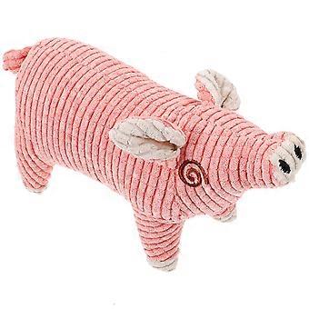 Jouet pour animaux de compagnie en forme de cochon, conçu pour être mâché et doté d'une fonction couinante.
