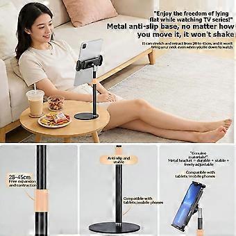 Mobile Phone Tablet Holder Desktop Stand 360° Adjustable Length Angle for Binge-Watching Live Straming Video